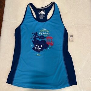 Disney Blue Fitted Sleeveless Tank Top